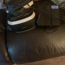 PS4 VR head set used but only a few times but no box excellent set but my partner has got epilepsy so carnt play it no more we’re gutted as it’s amazing what it does games were bought separately but sell all together pick up only please 140 pound no offers as each game was 40/45 pound 4 games with it
