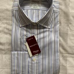 Brand New 
5x TM Lewin shirts - great quality
Nice colours/designs all size 15.5 in regular fit - can be worn as smart or casual shirts. 
2 shirts from Lewin 100 range
3 shirts from Luxury range 
Unwanted gift not needed. 
Would make a great present for someone
2 shirts have double cuff and 3 have single cuff. 

£80 for all 5