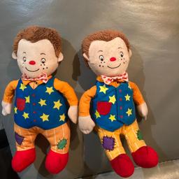 Mr tumble 
One that speaks and says phrases from tv show 
Both very good condition 
Check out my other items happy to combine postage