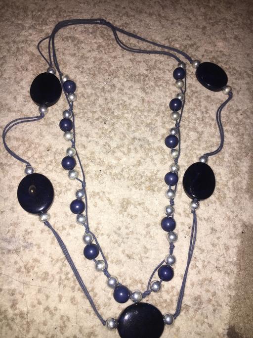 Buy & Sell Merseyside Sefton - Photos for Navy and Silver Beaded Necklace