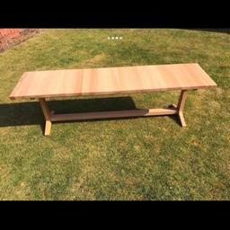 olid oak throughout no veneer habitat Parker
Bench Retails £350
Excellent condition
37 cms deep
45 cms high
174 cms long
£180

Also available in a shorter length of 25 cms in oak £100

Happy to wrap for courier collection