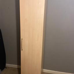 Narrow wardrobe, have taken down as carefully as possible.

Collection only