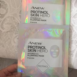 Treat yourself to a facial with our Anew Protinol™ Skin Hero Hydrogel Plumping Mask. 
This sheet mask is enriched with exclusive Protinol™ Technology to help plump, refresh and hydrate skin. With its gorgeous holographic finish, it makes the perfect stocking filler for the skincare lover in your life.
Product specification:
• Plumping, refreshing and hydrating mask.
• Enriched with Protinol™ Technology.
• Includes 1 single-use sheet mask.

How to use me:
Unfold the mask and remove the film. Plac