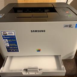 Wenig benutzter Farblaserdrucker Samsung SL-C410 zu verkaufen. Als Schnittstellen gibt es WLAN, Ethernet, USB und NFC. 920 Seiten gedruckt, Toner schwarz 86%, Farbe jeweils etwa 20%,
Ein komplettes Set Toner gibt es ab 45€.
