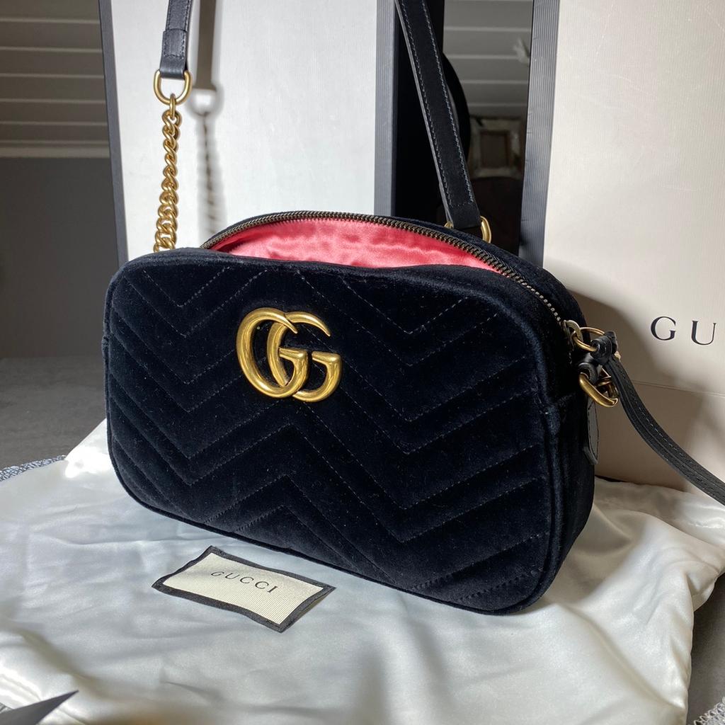 Gucci marmont samt discount mini