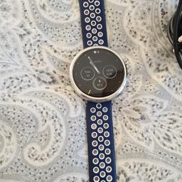 moto 360 second gen smartwatch..comes with wireless charger.fully working condition