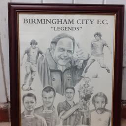 Framed print of Birmingham City fc Legends
H58 cm W 48 cm