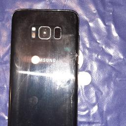 samsung S8 edge phone screen in good condition but the back has a crack as you can see in the picture on EE network can be open too all for around 10 pounds. 80 ono ls14 area