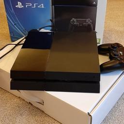 PS4 500gb vgc, fully working ,boxed,ready to go, original sony controller worn but in good condition. can deliver local with small charge. No offers.