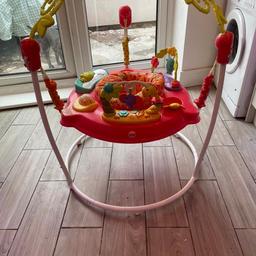Fisher price pink petals Jumperoo only used a few times. Great to keep the little one entertained!