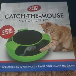New in box good for cats has a scratching pad on the top