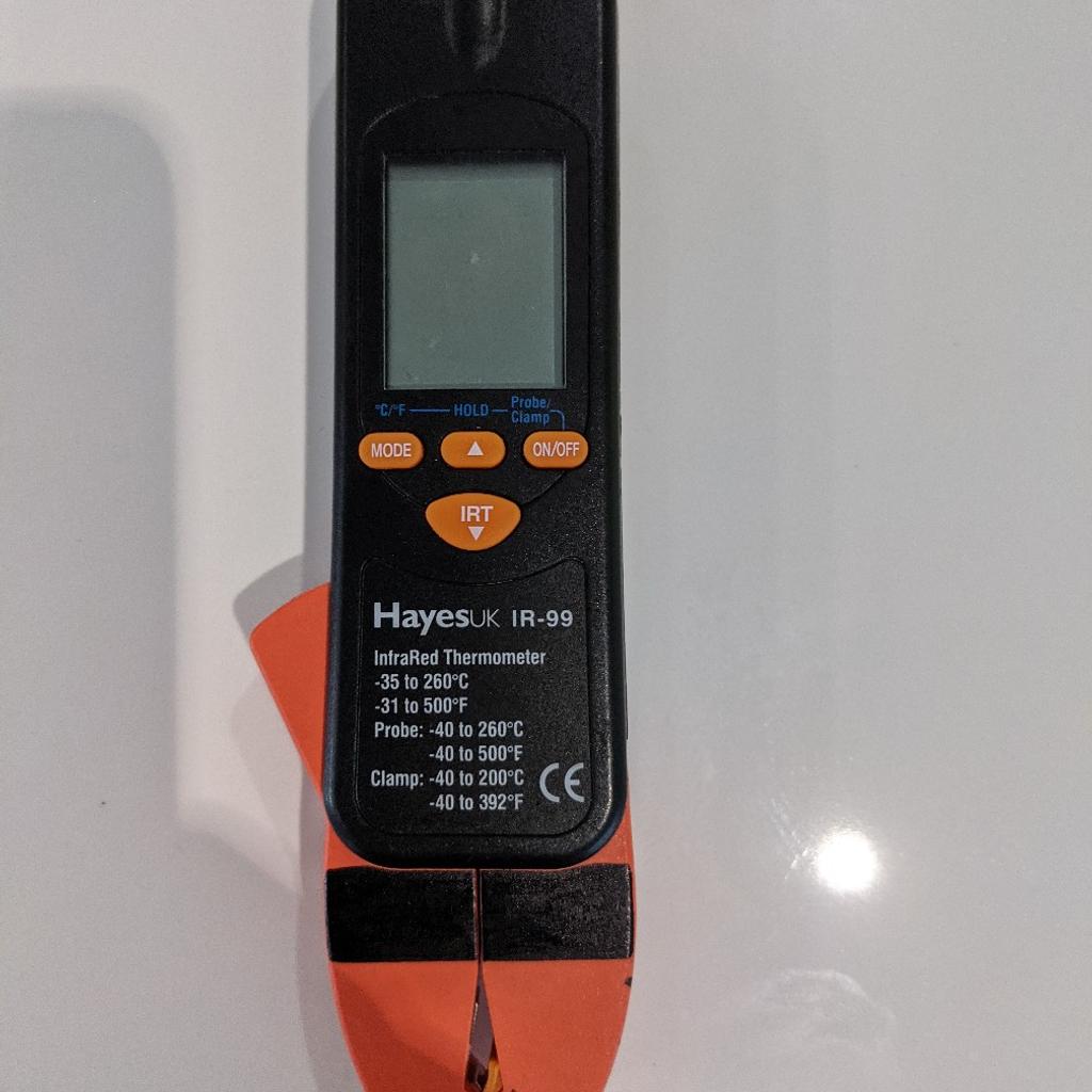 Hayes Infrared thermometer IR-99
In working condition but without batteries.
No time wasters please
Collection only