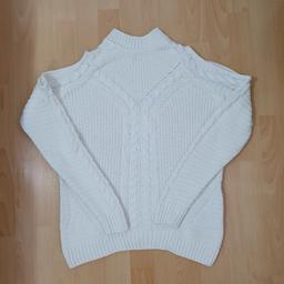 Wollweisse Cold -Shoulder Pullover
Von H&M
Gr. S
Länge ca. 42 cm
Neuwertig
Siehe Bilder