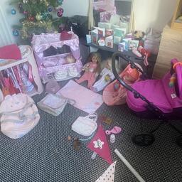 Bundle of baby doll toys
Lots of items
Can sell separately just ask for what you want
Lovabella doll - working fine 
My daughter has just lost interest 