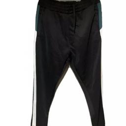 PIERRE CARDIN Panel Jogger Pants Mens Black Green White Xl. Condition is "New with tags".