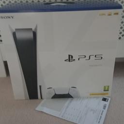 Brand new, unopened and sealed PS5 Disc Edition

£20 Bank transfer required to reserve console. Remainder to be paid by bank transfer on collection.

GAME receipt will be provided.

£650 no offers.