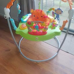 selling my little boys jumperoo, everythink works as it should, the sticker by the frog is coming off slightly, only from wiping it

local delivery or collection