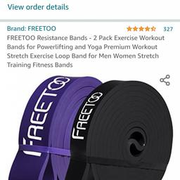 A pair of resistance bands..Brand bew unwanted prezzie..