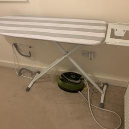 Selling steam iron, John Lewis ironing board that is bought last month and never used as need from pictures, and a radiator airer. £25 as a bundle Ono open to offers individually.