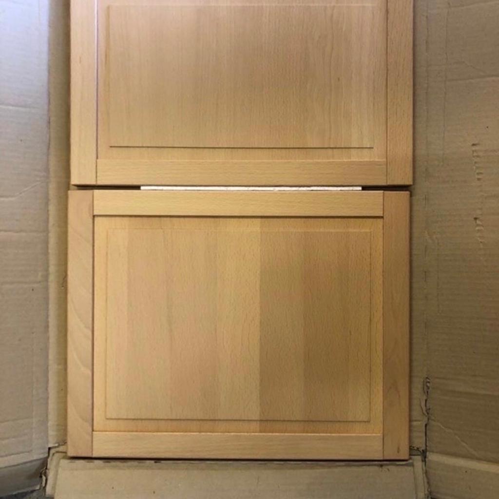 Brand new, 40 x 57cm. Solid beech wood drawer door. £20/ pack, 2 packs available