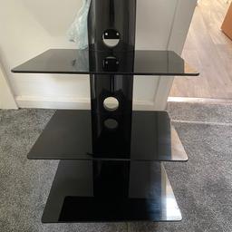 Black glass shelf wall unit
£5
Good condition 
Only selling due to moving houses
