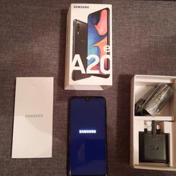 samsung A20e black,32gb,dual sim and can add a memory card for extra memory,unlocked,only had a few months excellent condition like new.