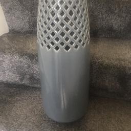Tall grey vase as excellent condition collection only £10 no offers 18 inches tall