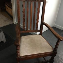 Old oak chair - good condition, just needs a good polish