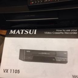 MATSUI VIDEO CASSETTE to RECORDER VX1105 no box pick up only £8