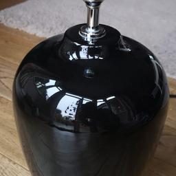 Laura Ashley
Huge Black Lamp Base - Ceramic/Pot Material

An Exceptional Lamp - Would be a True Feature for Any Room

Measurements
16" Tall
8" Wide at Widest Point
4" Wide at Base

As New - Mint Condition - Barely Used

Location: Doncaster - 5 mins From Junction 36 of A1
