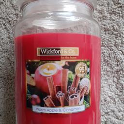 warm apple and cinnamon,brand new,fantastic aroma,no offers,buyer collects,have more than one if wanted