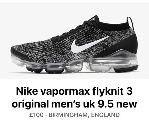 Buy & Sell West Midlands Birmingham - Photos for Nike vapormax flyknit 3 trainers originals