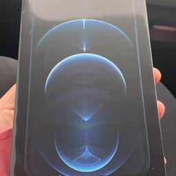 Iphone 12 Pro Max pacific blue256gb sim free sealed in box brand new, won on a bonus ball not needed.