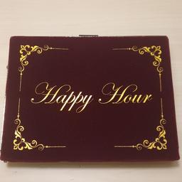 Happy Hour!! Burgundy velvet and gold box clutch bag NY Vendula London. Comes with detachable gold and red leather chain.