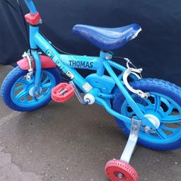 This is a boys bike. It is in great condition and has 12 inch tyres. It has stabilisers included aswell.