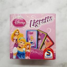 Hiermit biete ich das Spiel: Ligretto mit den Disney Prinzessinnen an. Alle Karten sind vollständig (5 x 30 Karten). Der Karton, so wie die Karten weisen so gut wie keine Gebrauchsspuren auf. Die Anleitung ist ebenfalls vorhanden.

✔ Paypal & Überweisung
✔ Barzahlung bei Abholung (mit Maske, wegen Corona)
✔ Versand- versichert/ unversichert (ab 3,80€)
✔ Tier- und rauchfreier Haushalt