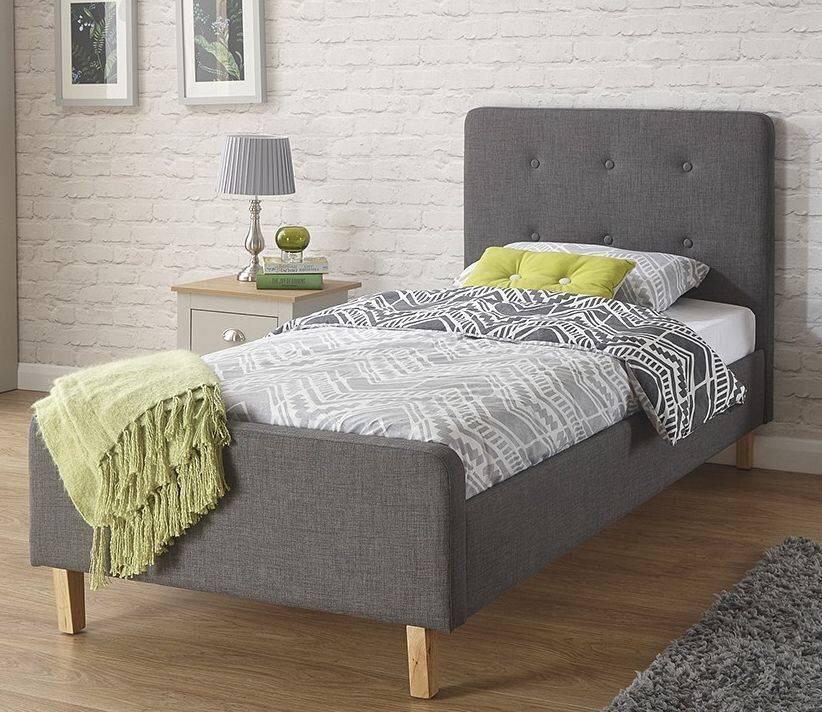 ASHBOURNE SINGLE DARK GREY BED FRAME in S65 1sl Rotherham für 150,00