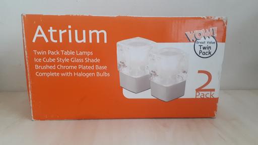 Buy & Sell South East London Middle Park - South East London - Photos for Atrium twin pack table lamps ice cube style