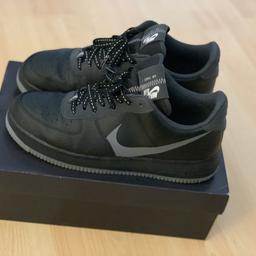 Men’s Airforce 1 black with Gum sole. Size UK 9.5
Worn a handful of times. Comes in box as seen. Smoke and pet free home. 
 Good condition as shown. 
 Collection Dagenham East , Postage extra. OVNO