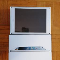 Verkaufe iPad Mini 1 Wi-Fi 16 GB silber/weiß
Keine Schäden, wurde immer mit Hülle und Folie benutzt
OVP, Kabel und Stecker vorhanden
Preis ist VB