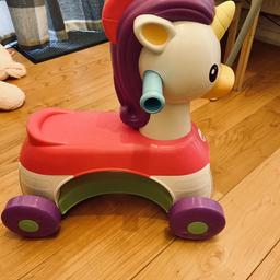 Unicorn ride on 
Only used once - my child hates it 🙄
Comes with sounds and music
In excellent condition 
Collection only