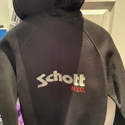 Schott zip up hoodie  
Never worn
