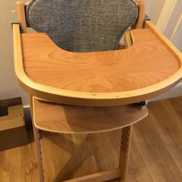 Wooden highchair
Bought from Aldi, RRP£55
Never been used as it’s too big for our baby, we have bought another one with more support for smaller babies.
It is already assembled
In pristine condition, no scratches on the wood or no stains on the fabric.
Collection from N3 or can post