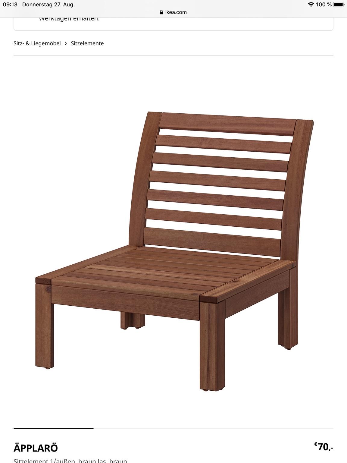 Gartenmöbel aus Akazienholz Ikea. Loungemöbel in 5141 for €410.00 for