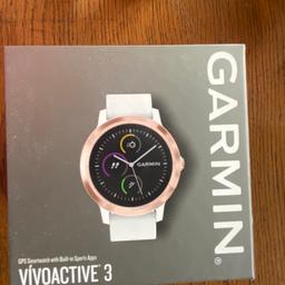 Verkaufe eine Garmin GPS-Fitness Smartwatch vivoactive 3! In weiß/Roségold
Neupreis: €399,00
Leichte Gebrauchsspuren!

Habe sie ein Jahr gehabt! Eine tolle und schöne Uhr! Verkaufe sie nur weil ich jetzt eine Apple Watch zum IPhone habe!

Der Verkauf erfolgt unter Ausschluss jeglicher Gewährleistung! 
