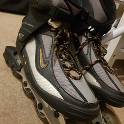 Original Nike Air Rollerblades hardly used, in excellent condition. Very rare, only time Nike did rollerblades. would fit uk size 7,8 and possibly 9.

open to offers
collection in Hanwell area or can post at buyers cost.