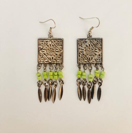 Buy & Sell Lancashire Chorley - Photos for Silver and green bohemian hippy earrings