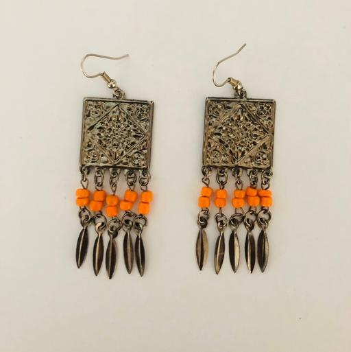 Buy & Sell Lancashire Chorley - Photos for Bohemian hippy orange and silver earrings