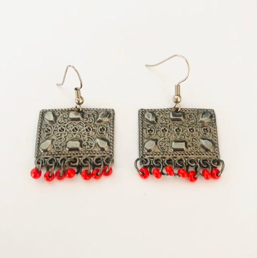 Buy & Sell Lancashire Chorley - Photos for Bohemian hippy red and silver earrings