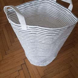 gestreifter wäschekorb/sack mit Tragegriffen von Ikea, ganz neu und nur 1x benutzt. viel Platz,  großes Volumen 